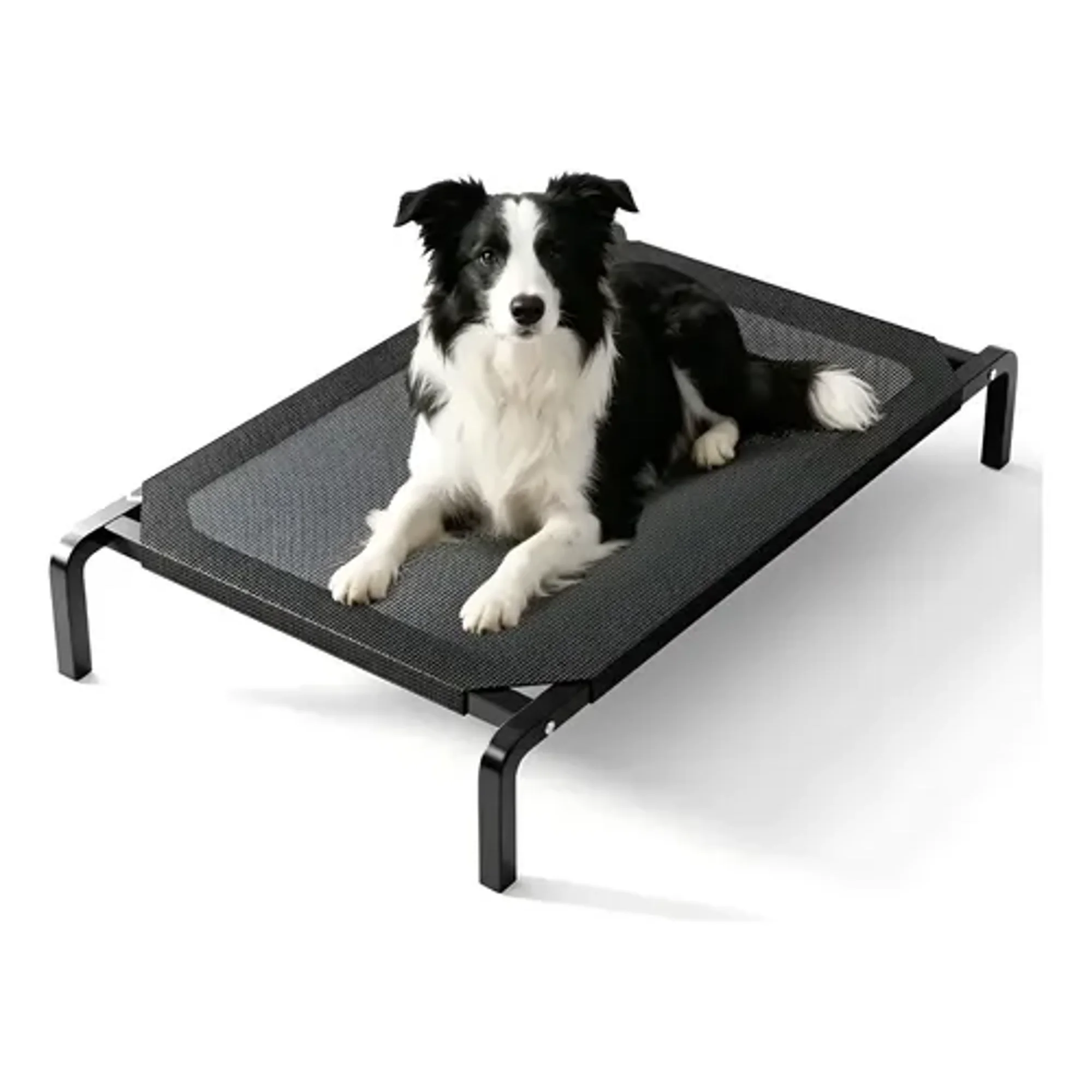 Cama Elevada Para Mascotas Perros Gatos Talla L Negro Talla L