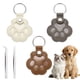 thumbnail image 1 of Uxcell Llavero de Almacenamiento de Pelo de Perro, Recuerdo de Pelo de Mascota, Forma de Pata, Llavero de Recuerdo de Pelo de Mascota con Pinzas, (Beige/Caqui/Marrón, Paquete de 3), 1 of 7