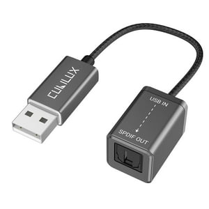 Adaptador De Audio Óptico Usb A A Toslink Converter Cubilux