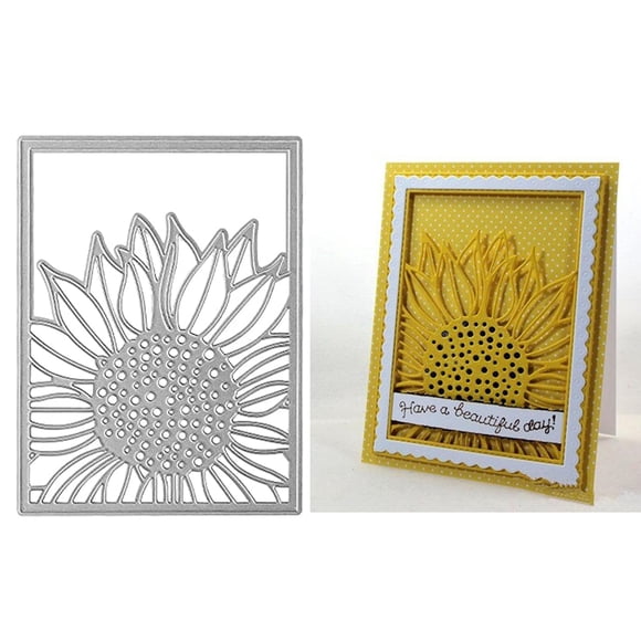 Troquel de corte de metal Lapoo Sunflower para álbumes de recortes