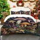 thumbnail image 1 of with Fantasy Colored Mushrooms Printed Duvet Cover Set Essential Bedding for All Seasons Includes Duvet Cover And Two Pillowcases Perfect Gift for Family And Fr, 1 of 1