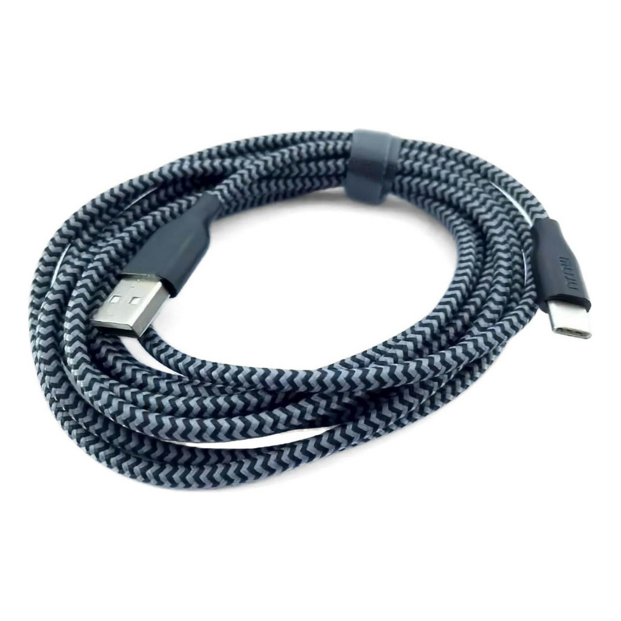 Gen - Cable Usb Tipo C De 3 Metros Reforzado En Tela Para Celular