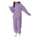 thumbnail image 4 of X2 Conjunto De Pijama Mujer Polar Invierno Suave Ropa Dormir, 4 of 10