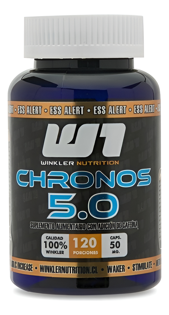 Cafeína Chronos 5.0 50 Mg. 120 Cáps. Winkler Nutrition