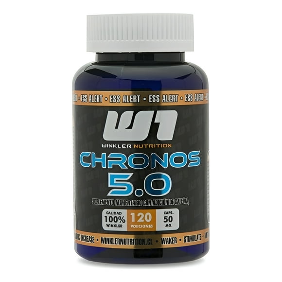 Cafeína Chronos 5.0 50 Mg. 120 Cáps. Winkler Nutrition