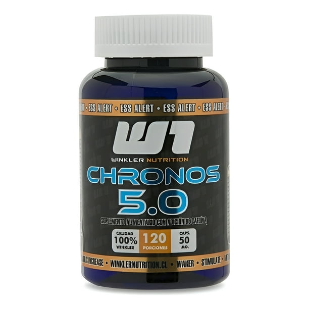 Cafeína Chronos 5.0 50 Mg. 120 Cáps. Winkler Nutrition