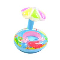 Disparo - Asiento Bebé Salvavidas Inflable Flotador Rosado Sombrilla