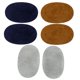 thumbnail image 1 of 3 Colores Codo Rodilla Parches Reparación Artesanía Costura Apliques Azul Gris Camello, 1 of 3
