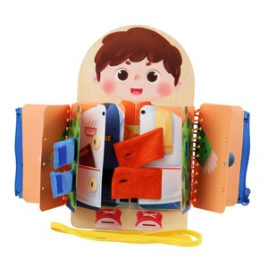 Magideal - Tablero Ocupado Montessori, Juguetes De Aprendizaje, Tablero Sensorial, Habilidades Motoras Finas Educativas Para Niños, Regalo De Cumpleaños, Niños Y