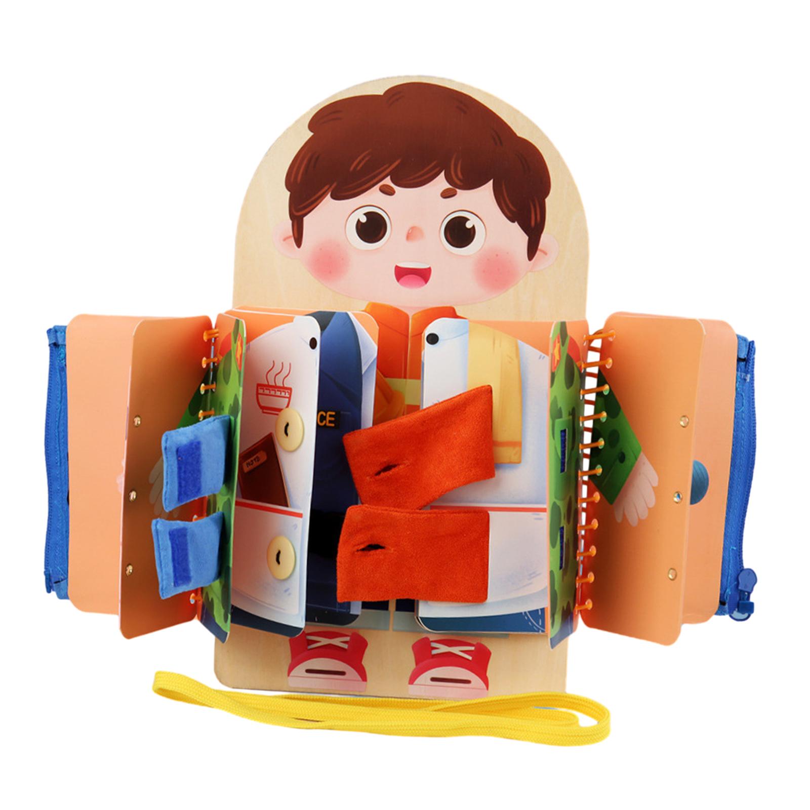 Magideal - Tablero Ocupado Montessori, Juguetes De Aprendizaje, Tablero Sensorial, Habilidades Motoras Finas Educativas Para Niños, Regalo De Cumpleaños, Niños Y