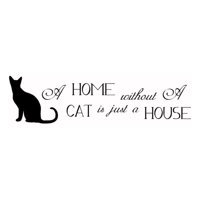 Rienda Libre Graphics - Decomural A Home Without A Cat Ws-44007