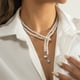 thumbnail image 2 of Gorgeous Pearl Gem Water Drop Pendant Necklace - Perfect for Women's Fashion!, 2 of 4