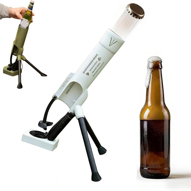 Abridor botellas cerveza mortero 51mm táctico lanzador chapas bar escritorio hogar