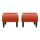 thumbnail image 1 of Set Pouf Wood 1c Felpa 00 Naranjo, 1 of 5