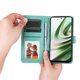 thumbnail image 4 of Funda tipo cartera FOXDOCK para OnePlus Nord CE 3 , diseño girasol en relieve, cuero PU, cierre magnético, soporte y tarjetero, 4 of 5
