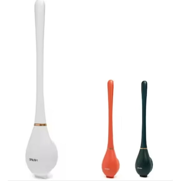 Escobilla de baño montada en la pared con juego de soporte, escobilla de baño automática con mango largo