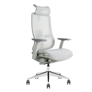 Silla Oficina Ejecutiva Premium Krone Mesh Apolo Gris
