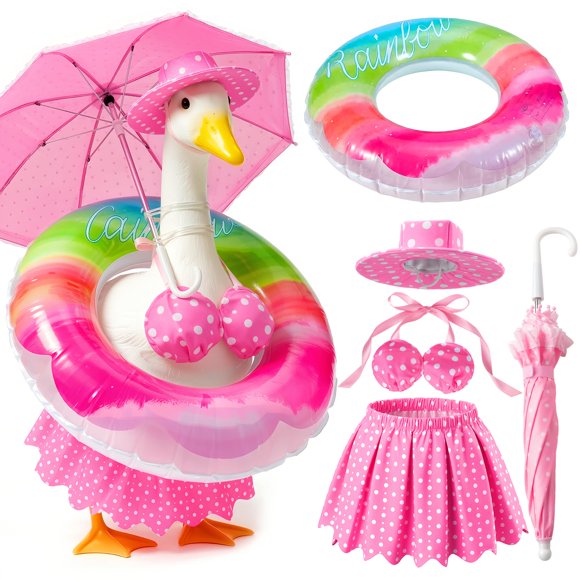 Conjunto de bikini rosa Mastom para ganso de porche de 23"
