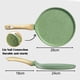 thumbnail image 4 of NUEVA sartén antiadherente para crepas ecológica, con revestimiento de granito suizo, sartén para dosa, plancha para panqueques, asa que se mantiene fría, compatible con inducción, sin PFOA, 4 of 5