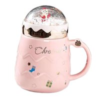 Bothyi - Taza De Navidad De Cerámica, Linda Taza De Navidad Para Niños, Niñas, Amigos, Halloween, Rosa