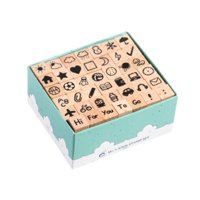 Bothyi - 42 Piezas De Sellos De Madera, Lindos Sellos De Goma Para Pintar, Dibujar, Niños, Artistas, Estilo F