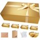 thumbnail image 1 of CECOBOX - Cajas de regalo con tapa 13"x8.5"x4" - Acabado mate, caja plegable con cierre magnético - Cajas de propuesta para padrinos y damas de honor, bodas, cumpleaños, fiestas (Oro), 1 of 8