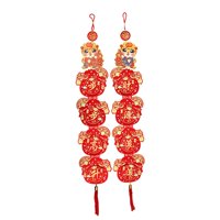 Bothyi - Adorno Colgante De Coplas De Año Nuevo Lunar De Dragón Chino 2024 Para Estilo De Sala De Estar A