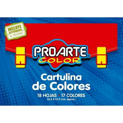 Cartulina Pintada 18 Hojas 1 Un Proarte
