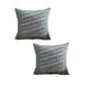thumbnail image 1 of Kit De 2 Fundas De Cojin Chenille Con Flecos Gris Oscuro, 1 of 3
