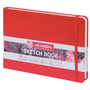 Libreta Art Creation Roja 21X14,8Cm 140Gr 80Hjas.