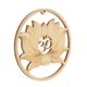 thumbnail image 5 of Flor De La Vida Geometría Sagrada Escultura De Arte De Pared Rejilla De Madera Colgante E 30.5cm, 5 of 5
