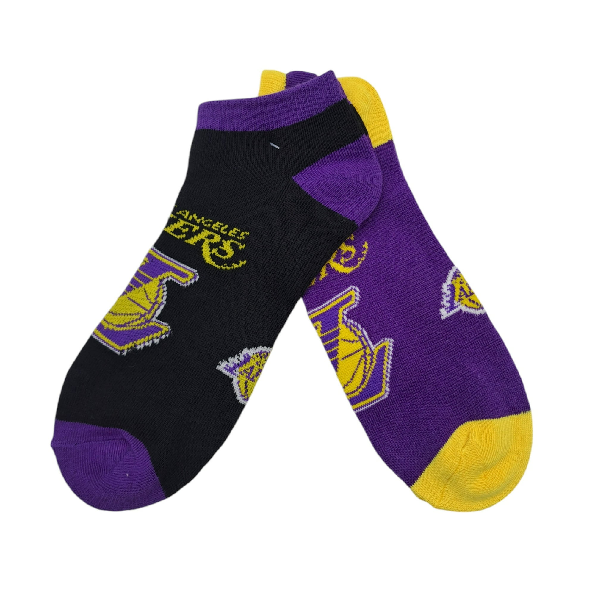 Pack X2 Calcetines Nba Los Angeles Lakers - Negro Y Morado