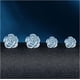 thumbnail image 5 of Pendientes de plástico para orejas sensibles, 2 pares (6 mm y 8 mm) Pendientes de botón de rosa de plástico 3D transparente para mujer: únicos, elegantes, cómodos, elegantes y ligeros como una pluma,, 5 of 7