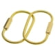 thumbnail image 3 of 2 unidades de latón durable tornillo de bloqueo llavero llavero creativo artesanía colgante anillo, 3 of 5