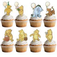 Aeniaza Winnie Classic Pooh Para Decoración De Tartas, 48 Unidades, Para Cumpleaños