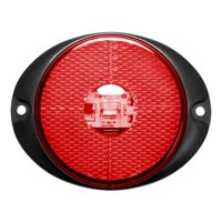 Randon - Foco Lateral Led Rojo Base Ovalada 12 Y 24 Volts