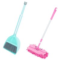 Magideal - Little Housekeeping Helper Set De Escoba Para Niños Pequeños, Juguete De Juego, Trapeador Pequeño Para Niños De Limpieza Para Niños Para Niños Preesco Escoba Verde