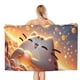 thumbnail image 1 of Pusheen el Gato Toalla de playa de secado rápido con diseño temático, regalo para mujeres y niñas, ideal para cumpleaños, fans, amantes de la música, uso en la playa o al aire libre, 78 × 160 cm, 1 of 6
