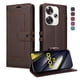 thumbnail image 5 of Premium Wallet Case for Xiaomi Poco F6 5G with Card Slots & Kickstand, Flip Cover Brown, 5 of 6