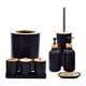 thumbnail image 5 of Juego De Accesorios De Baño, Jabonera, Soporte Para Cepillo De Dientes Para Fregadero De Tocador De Cocina, Color Negro, 5 of 5