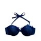thumbnail image 3 of Bikini strapless con vuelos azul Talla S, 3 of 4
