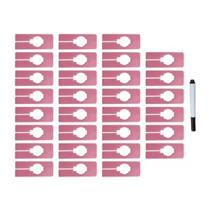 Bothyi - 30 Uds. Divisores De Tamaño De Estante De Ropa, Divisores De Armario En Blanco Para Tienda De Ropa Para El Hogar, Rosa