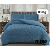 Todostore - Plumón De Invierno Texturizado Diseño Cuadros Con Chiporro