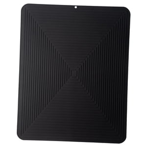 Bothyi - Alfombrilla De Silicona Para Secar Platos, Mantel Individual, Soporte Para Ollas, Alfombrilla Antideslizante Resistente Al Calor, Color Negro