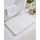 thumbnail image 2 of Alfombra de baño Disolla, blanca, antideslizante, esponjosa, 50 x 80 cm, lavable, 2 of 9