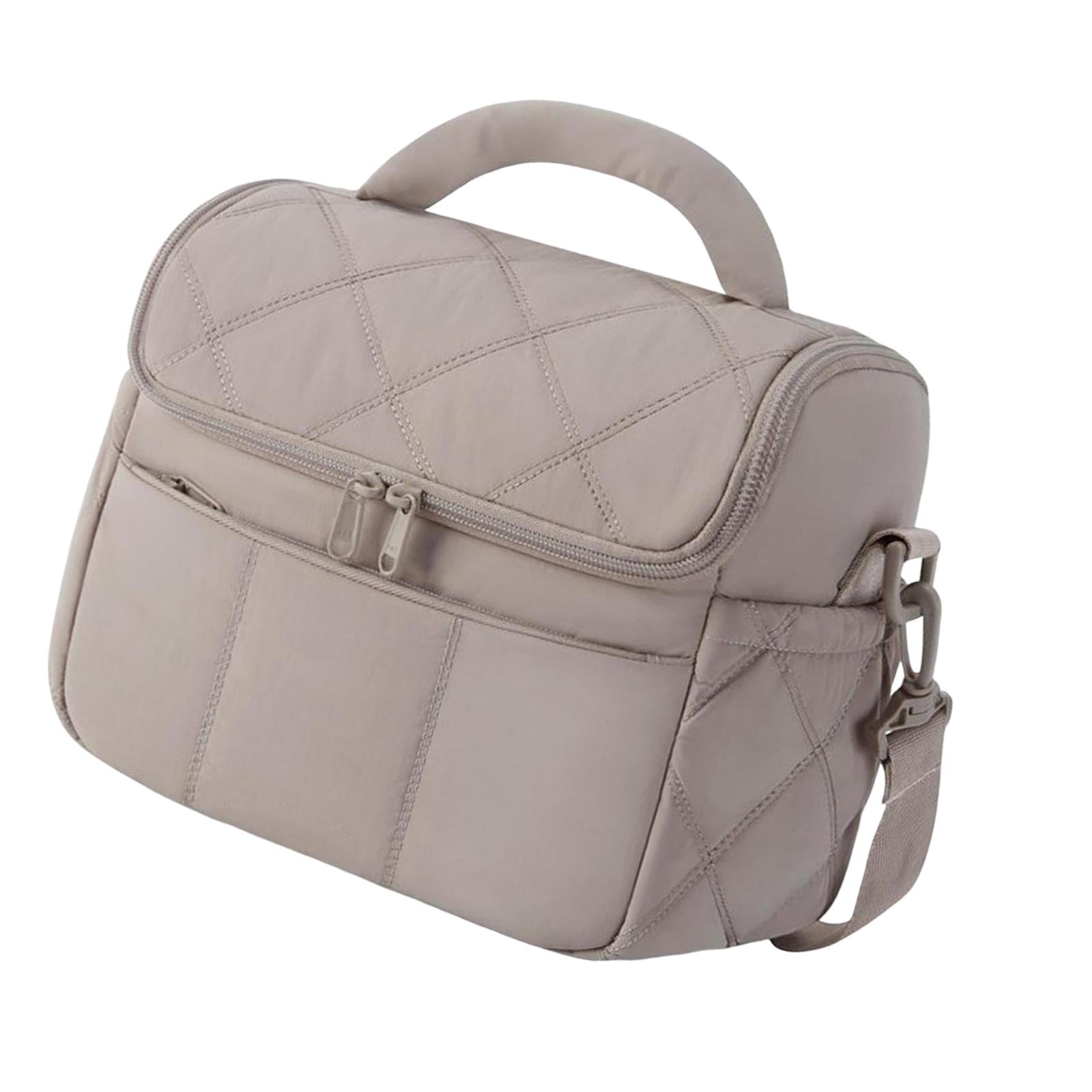 Magideal - Bolsa Térmica Aislante, Bolsa Térmica Para Almuerzo Con Correa De Hombro Ajustable, Cremallera, Bolsa Térmica Para Alimentos Fríos Y Calientes, Lonche Caqui