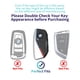thumbnail image 2 of Juego de cubierta negra para llave de coche BMW X5 con llavero HAOYOUMEI, 2 of 7