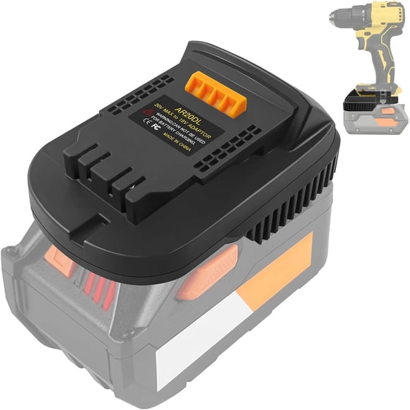 Adaptador TPDL AR18DW Batería Ridgid AEG 18V a DeWalt 20V