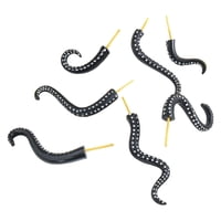 Ioensy - 7 Tentáculos De Pulpo De Monstruo Marino Para Ramo De Flores, Valla De Jardín, Color Negro