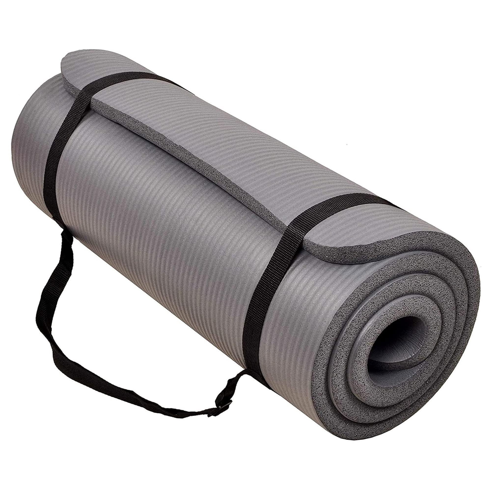 Colchoneta De Ejercicio Balancefrom 180 X 61 Cm, Extra Gruesa, Gris